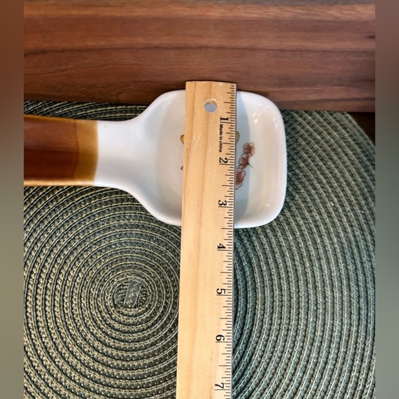 Otagiri "Butterfly Bloom" Spoon Rest with Hanger Vintage 1970s Handcrafted Japan - Picture 7 of 7